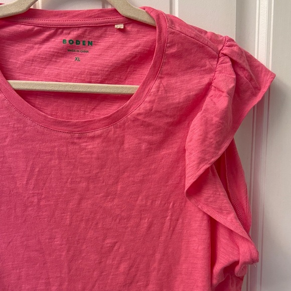 Boden Coral Ruffle Sleeve Blouse - Picture 2 of 5